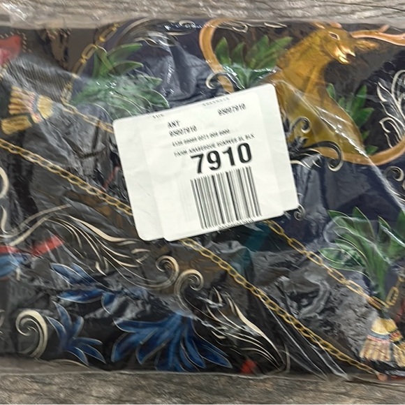 Anthropologie Farm Rio Arabesque Scarves Sleeveless Midi Slip Dress M NWT $198 - Picture 5 of 6